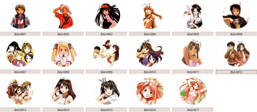 Manga Anime Love Hina Pins VEĽKÝ VÝBER