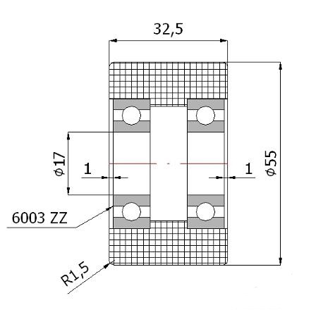 FI 55 PRIAMY VALEC POLYAMIDOVÝ FI 17