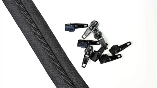 PÁSKA NA Zips ČIERNY Zips 5 MM ŠPIRÁLA + Zipsy
