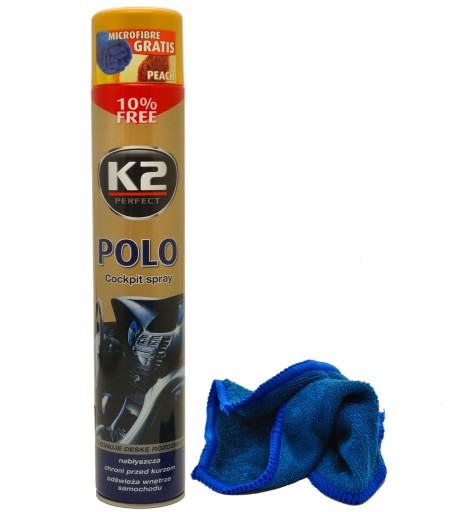 K2 Polo Cockpit PEACH 750ML PLAK do kokpitu