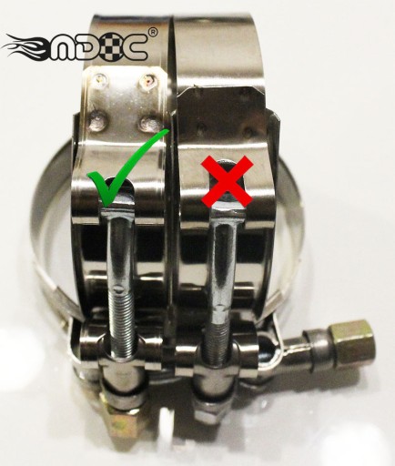 MDC T-Clamp spona medzichladiča 82-90mm spona z nehrdzavejúcej ocele