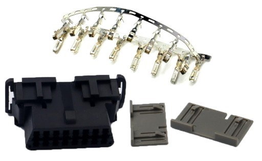 AUTO OBDII KONEKTOR OBD2 MONTÁŽNA ZÁSUVKA II