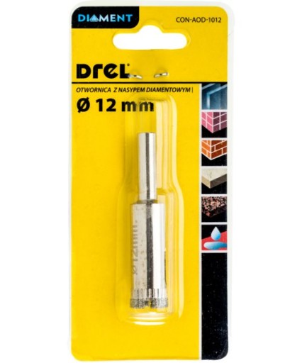 Diamantová dierovacia píla so zrnitosťou 12 mm Drel