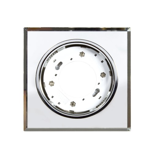 Halogénové stropné svietidlo zapustené štvorcové sklenené očko GX53
