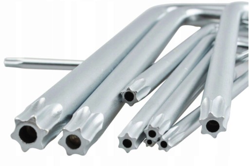 TORX NÁPRAVOVÉ KĽÚČE TYP L DLHÉ 9EL T10-T50