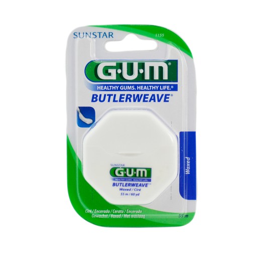 Gum Butlerweave voskovaná zubná niť 55 m