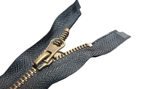 KOVOVÝ Zips NA BUNDU 75cm - 6 FAREB