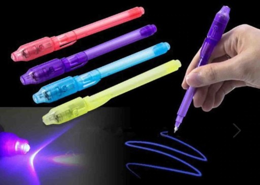 NEVIDITEĽNÁ UV GUĽUBOVÁ PEČKA SECRET SECRET LED 4 KS