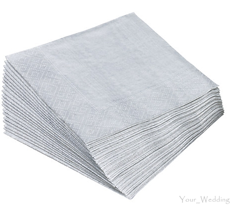 VEĽKÉ strieborné obrúsky 40x40 XXL Communion