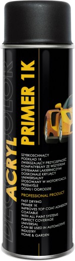 ACRYLIC PRIMER akrylová farba BLACK CARS SPRAY 500