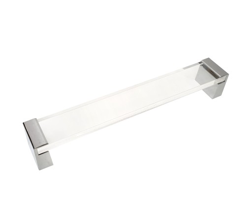 Nábytková úchytka HD62 priehľadná CHROME L-192/205
