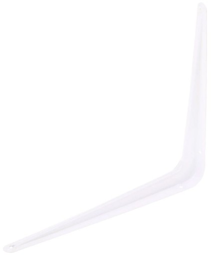 Uhlová podpera police 250x200 mm biela