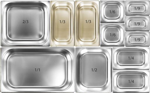 NEREZOVÁ NÁDOBA GASTRONOMICKÁ GN 1/3 100