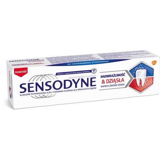 Sensodyne Sensitivity a zubná pasta na ďasná