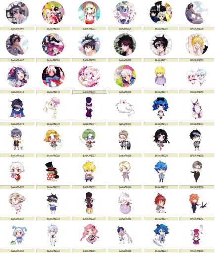 Manga Anime Karneval Pins VEĽKÝ VÝBER