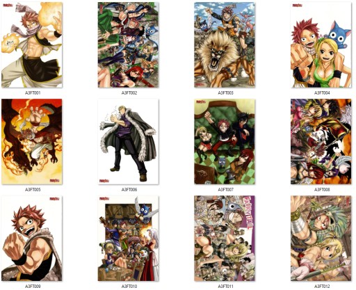 A3 Anime Manga Fairy Tail plagát NA VÝBER