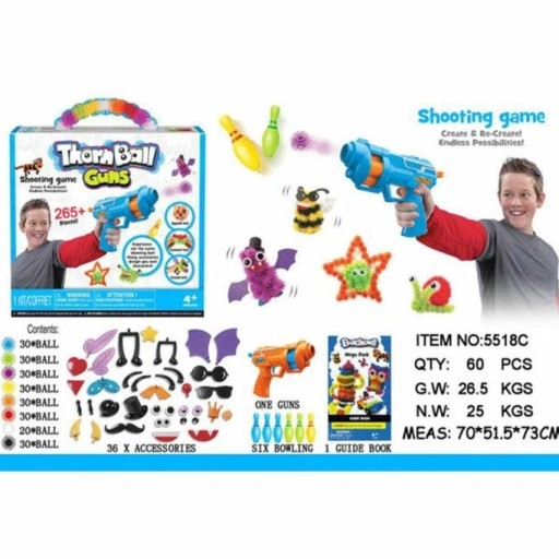 Priestorové bloky na suchý zips 50 ks. Magic Blocks Ball