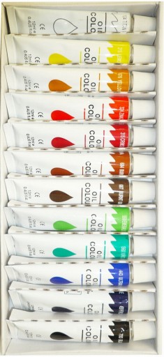 SADA OLEJOVÝCH FAREB OLEJOVÁ FARBA 12 KS x 12 ml