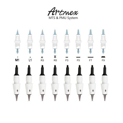 Artmex 1-ihlová kazeta, permanentný make-up A3