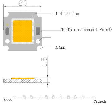 ART Power LED SMD 10W BIELE-TEPLÉ svetlo = 1000lm