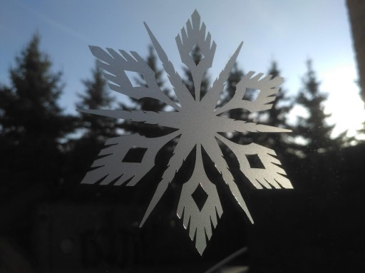 Nálepka SNEHOVÉ VLOČKY VLOČKA OKNÁ Matné 18cm