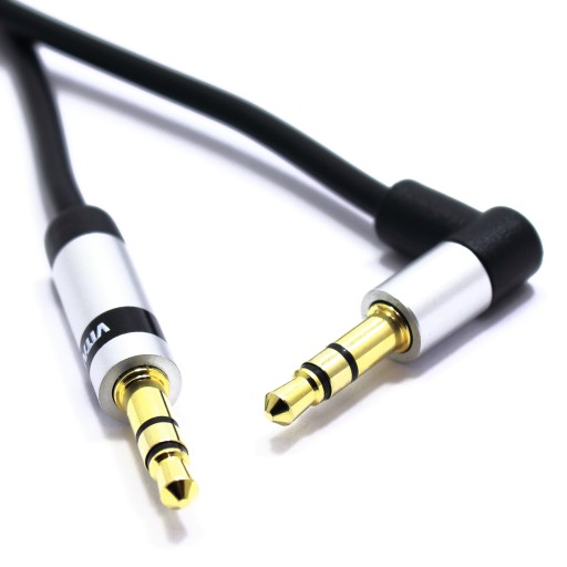 AUX KÁBEL MALÝ JACK 3,5 STEREO UHOL VITALCO 1m