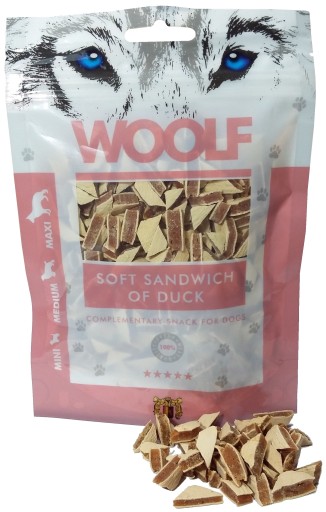 Woolf Soft Sandwich of Duck pochúťka s kačicou 100g