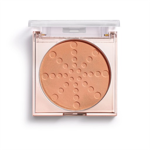 Makeup Revolution Bake & Blot Lisovaný prášok z broskyne, 1 ks.