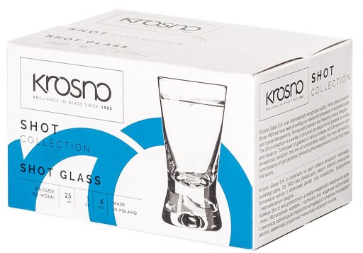 Poháre na vodku X 25 ml BASIC 6 kusov KROSNO