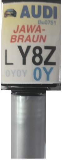 AUDI LY4S 3A3A SHIRAZROT LAK ŠKRABANÝ DOTYK