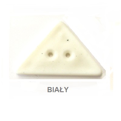 VEĽKÉ PLASTOVÉ GOMBÍKY - BIELY TROJUHOLNÍK