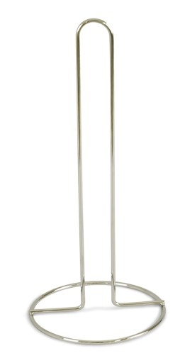 KOVOVÝ stojan na papierové uteráky, strieborný, 28cm