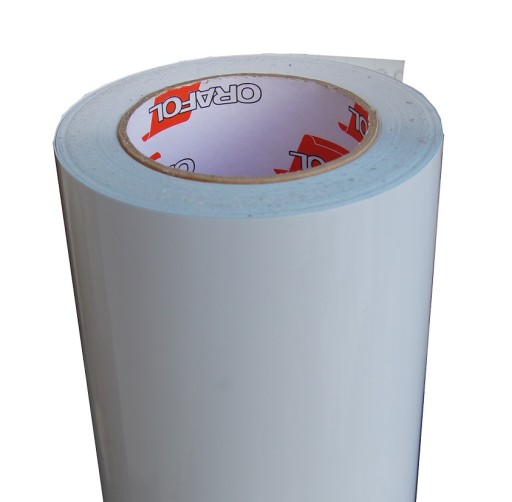 BIELA lesklá lepiaca fólia, šírka 50 cm, dyha ORAFOL ORACAL 010, biela