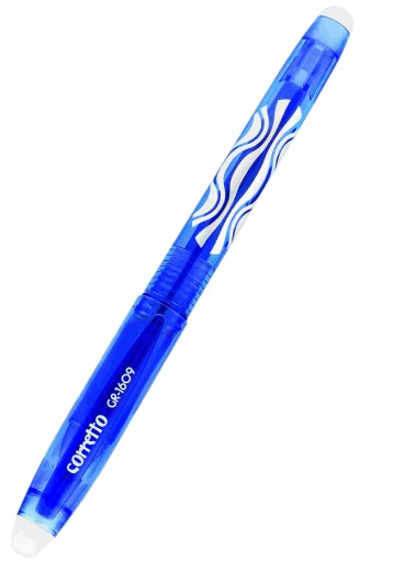 Corretto GR-1609 zmazateľné pero modré x5