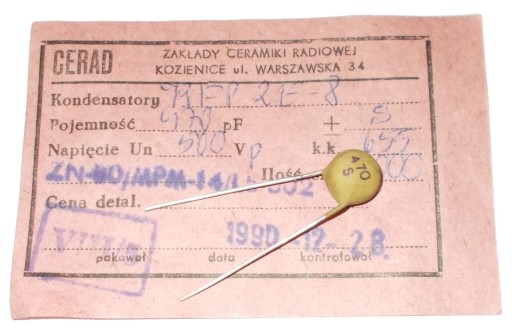 Keramický kondenzátor CERAD 470pF 500V 25ks