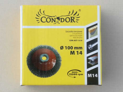 DRÔTENÁ KOTÚČOVÁ KEFA M14 VLNOVANÝ DRÔT 100mm
