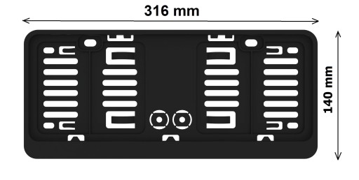Rám na ŠPZ 305x114 USA JAPONSKO