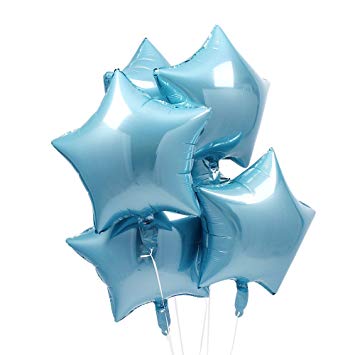 Modrá hviezda z neba Hviezdny fóliový balón S18
