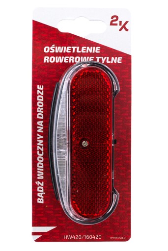 2K LED svetlo na bicykel do kufra s odrazkou