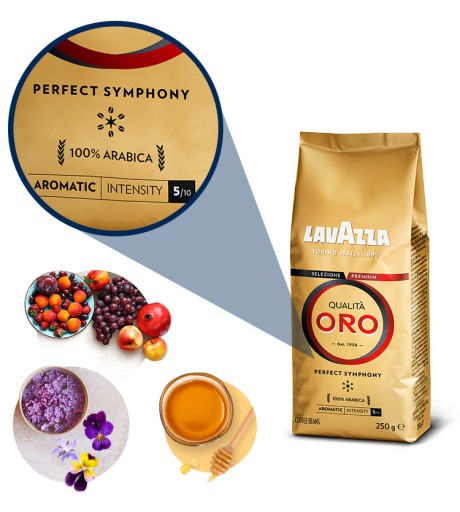 LAVAZZA Qualita Oro zrnková káva 250g