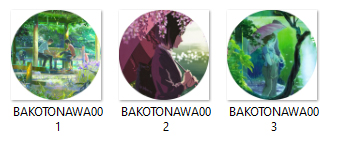 Anime Manga Kotonoha no Niwa Pins VEĽKÝ VÝBER