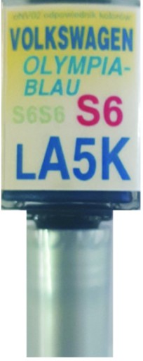 VW LA5K S6S6 OLYMPIABLAU LAK ŠKRABANÝ DOTYK