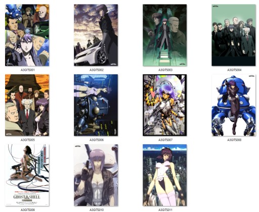 Plagát A3 Anime Ghost in the Shell VEĽKÝ VÝBER