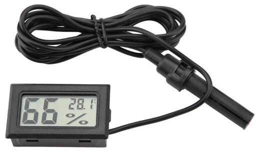 Vlhkomer, elektronický teplomer s digitálnou sondou