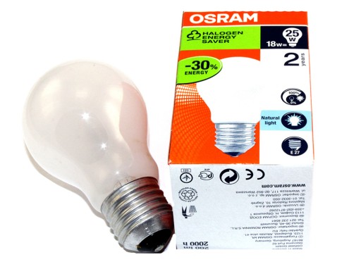 OSRAM HALOGÉNOVÁ ŽIAROVKA 64541FR ES 18W=25W E27 230V