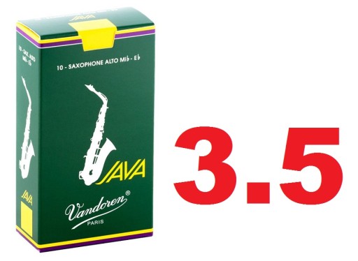 VANDOREN JAVA GREEN alt saxofónové rákosky 3.5