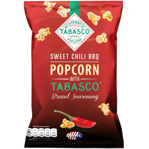 Jimmy's Popcorn Tabasco BBQ gril 90g