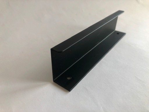 Okrajová rukoväť F9 L-150 mm, matná čierna, typ VERA