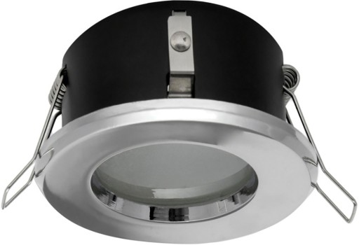 Svietidlo HALOGEN Okrúhle AQUS GU10 IP44 Chróm