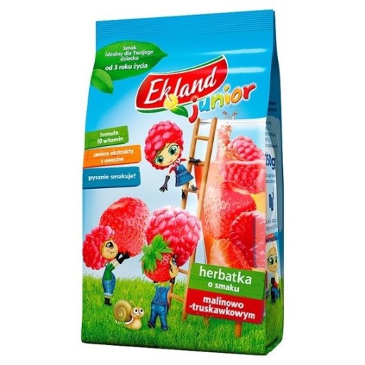 Ekland čajový nápoj malina jahoda granulovaný instantný čaj 250g